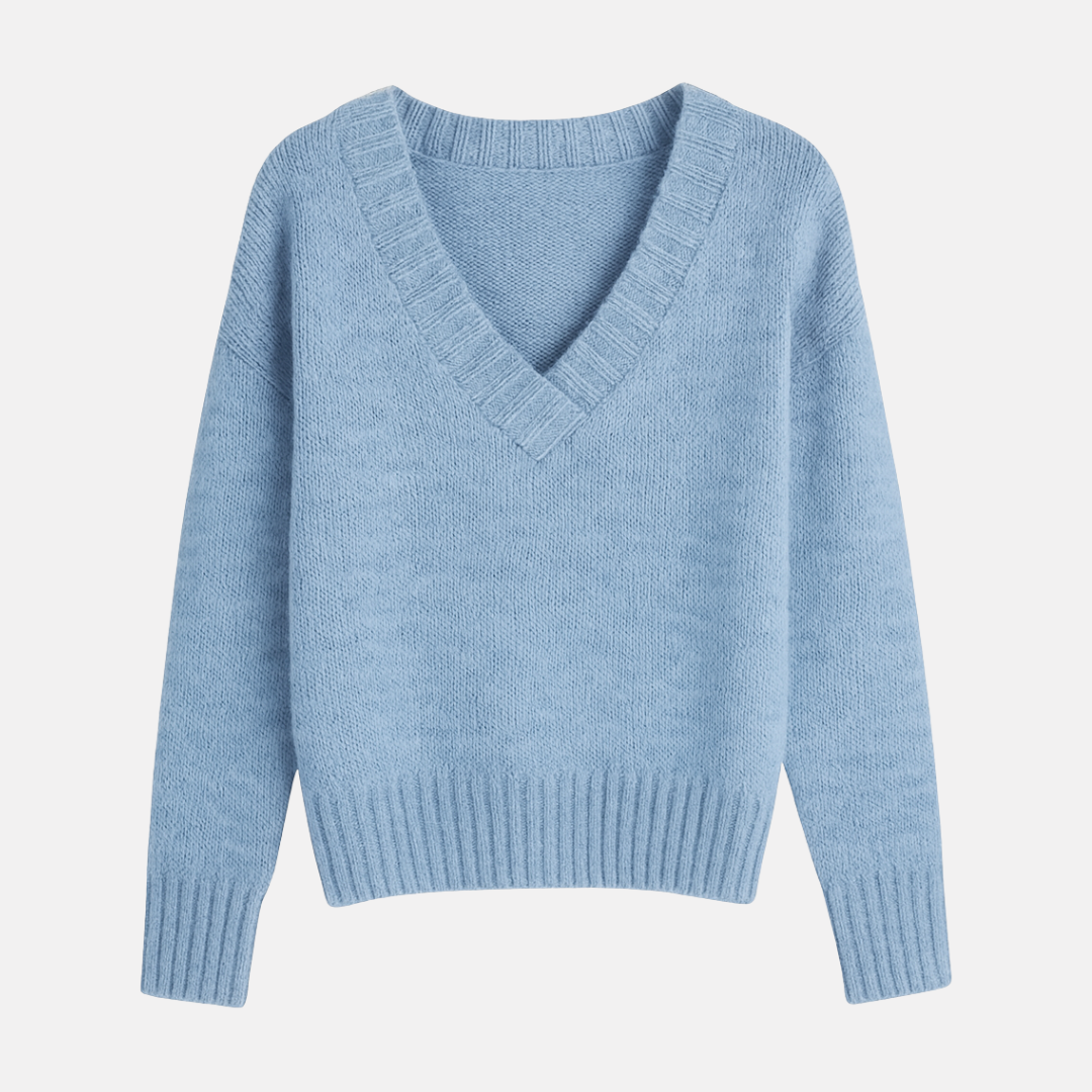 Bellanoa | Women’s Soft Knit V-Neck Sweater
