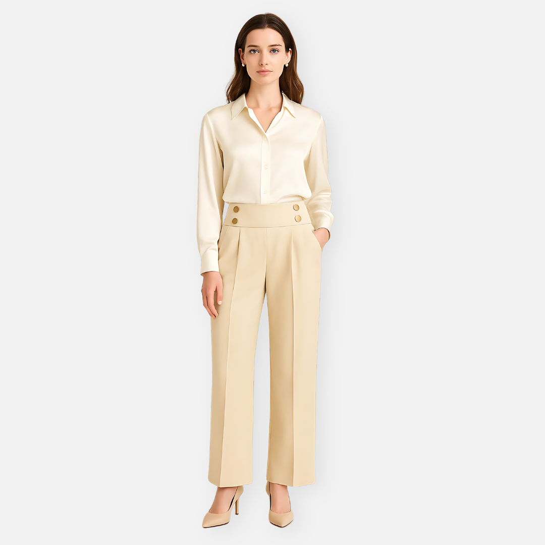 Bellanoa | Women’s High-Waist Wide-Leg Trousers