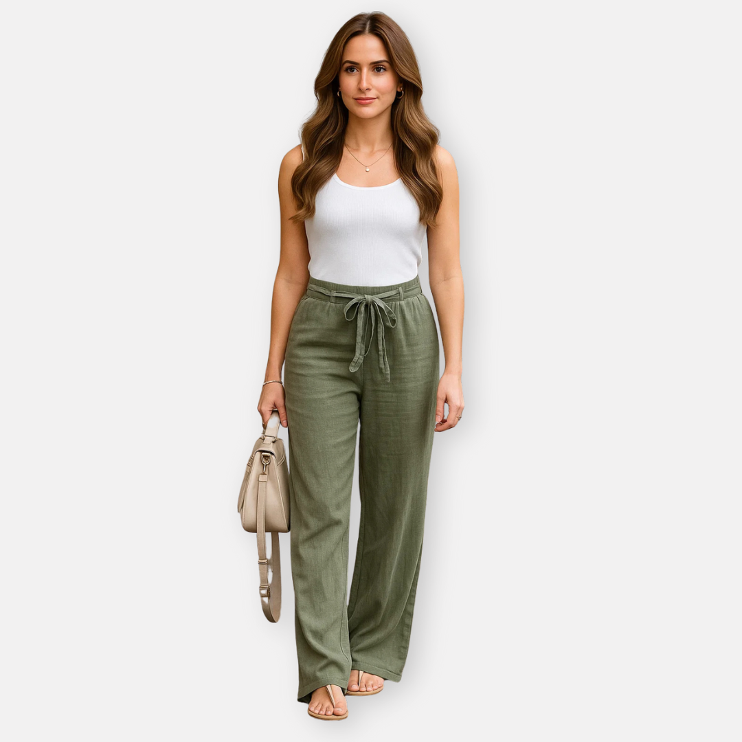 Bellanoa | Women’s Elegant Linen Trousers