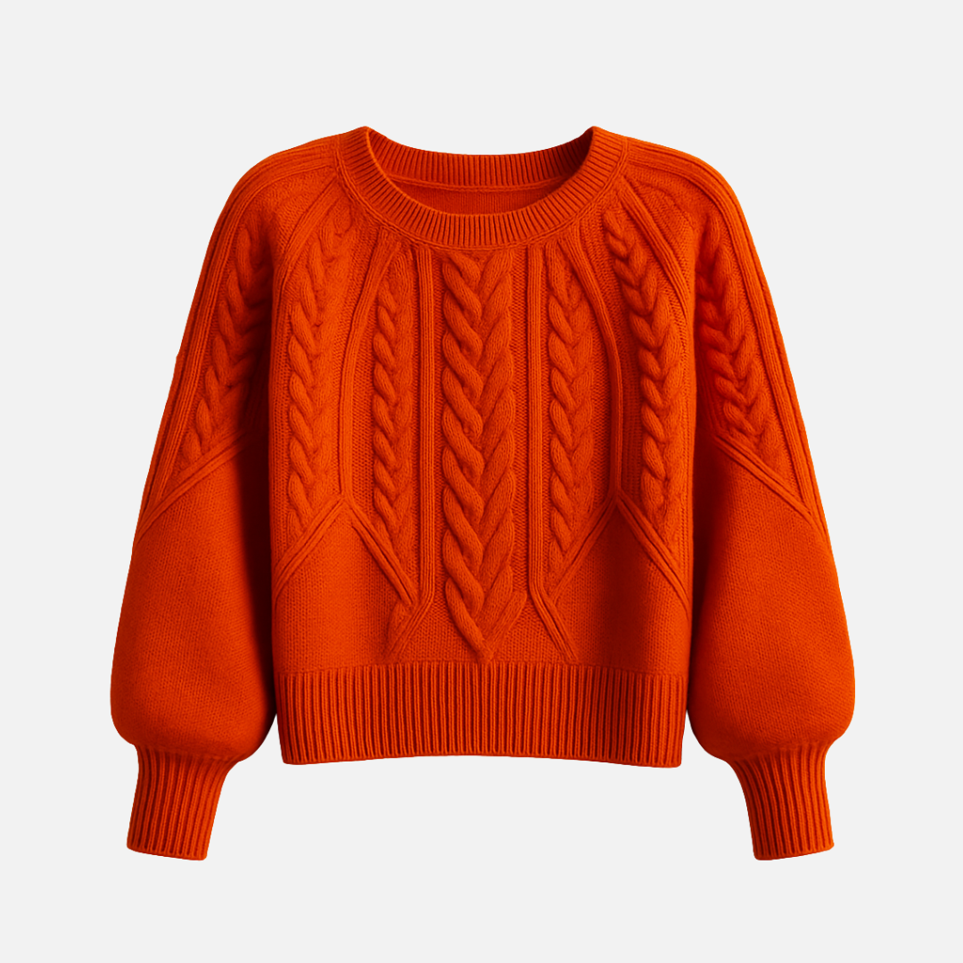 Bellanoa | Women’s Elegant Cable-Knit Pullover Sweater
