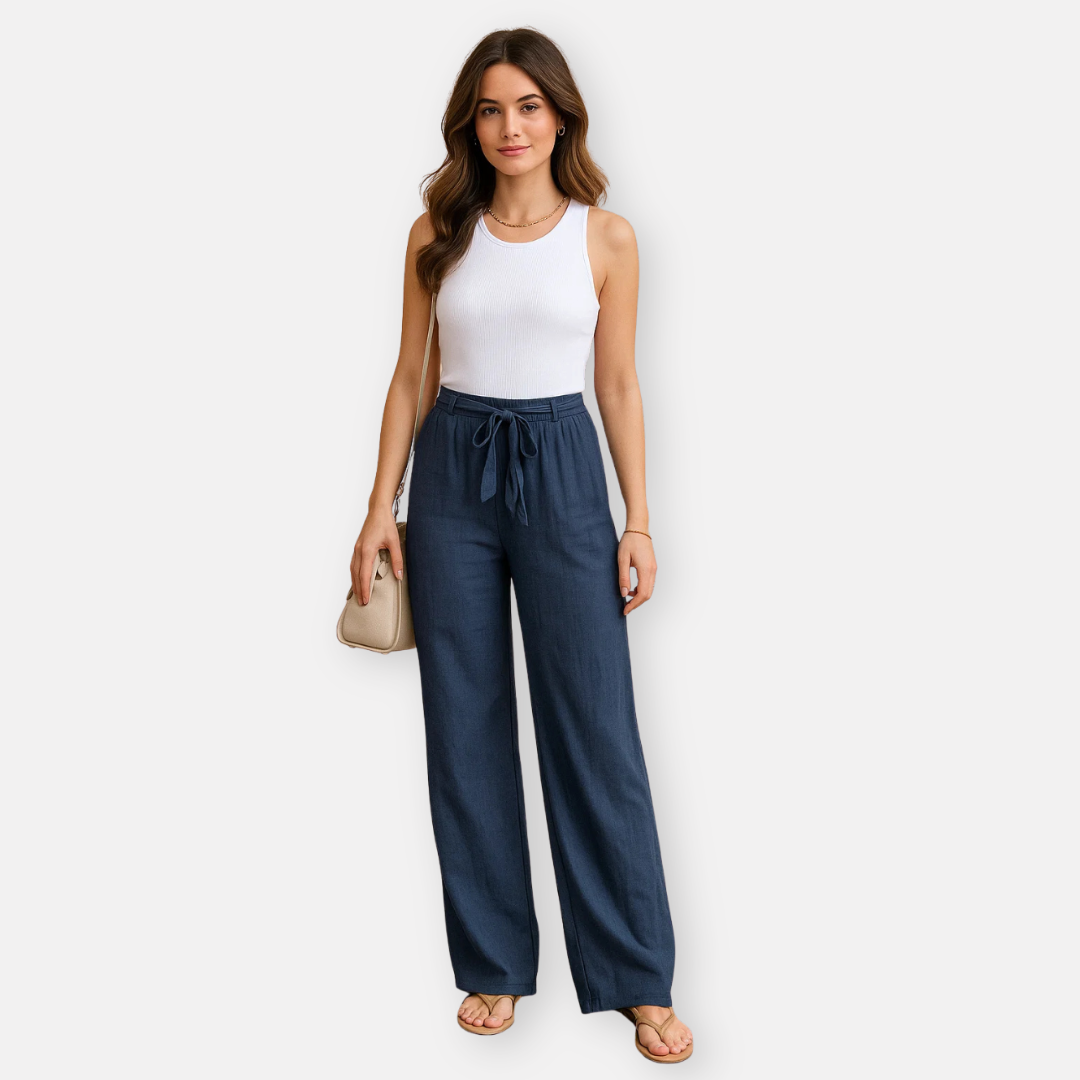 Bellanoa | Women’s Elegant Linen Trousers