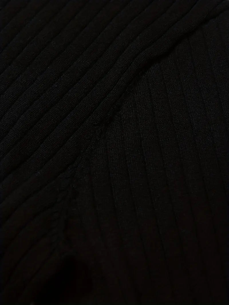 Bellanoa | Men’s Vertical Ribbed Polo Collar Sweater