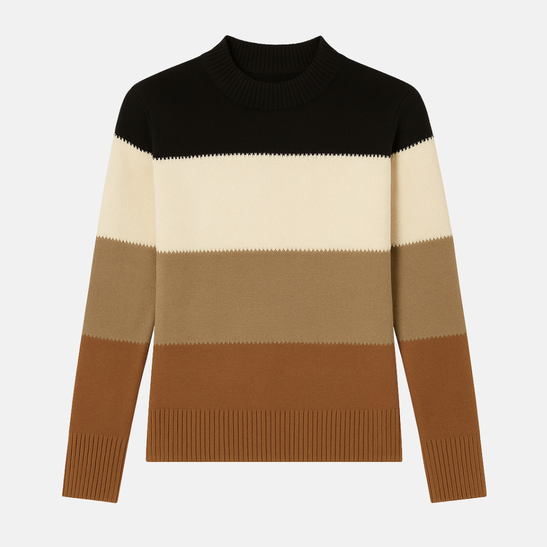 Bellanoa | Women’s Cozy Colour Block Knit Sweater