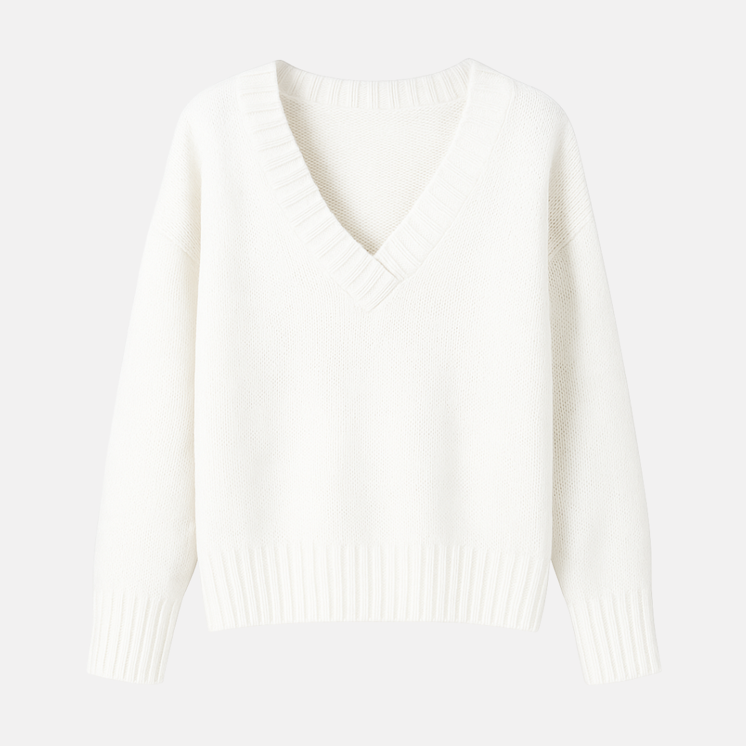 Bellanoa | Women’s Soft Knit V-Neck Sweater