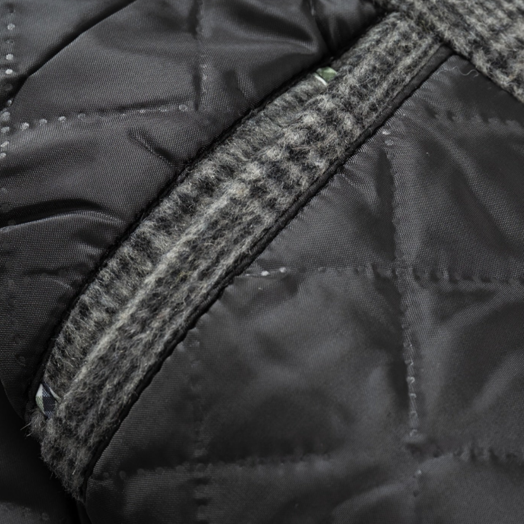 Bellanoa | Men’s Classic Plaid Wool-Blend Trench Coat