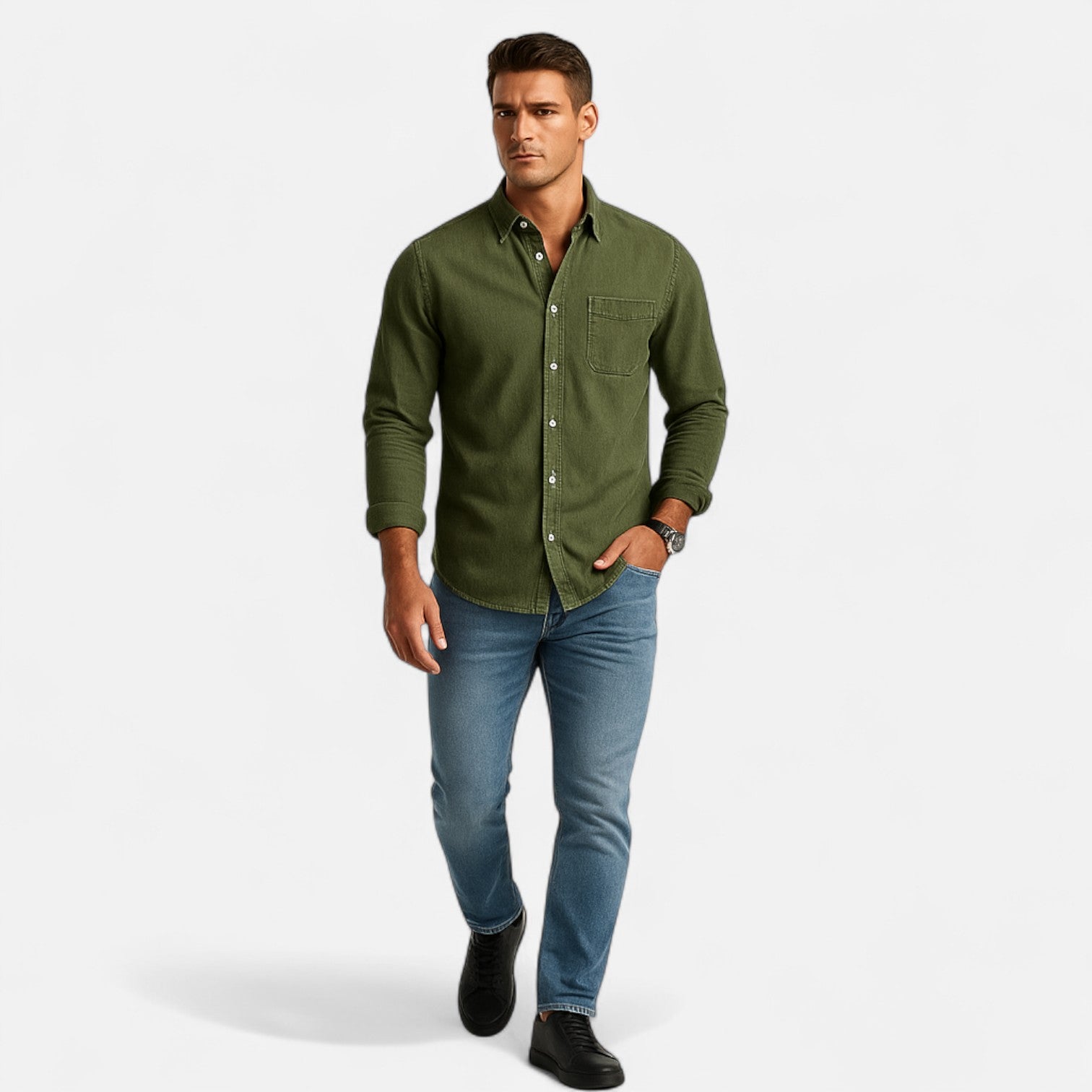 Bellanoa | Men’s Business Shirt in Tailored Casual Fit