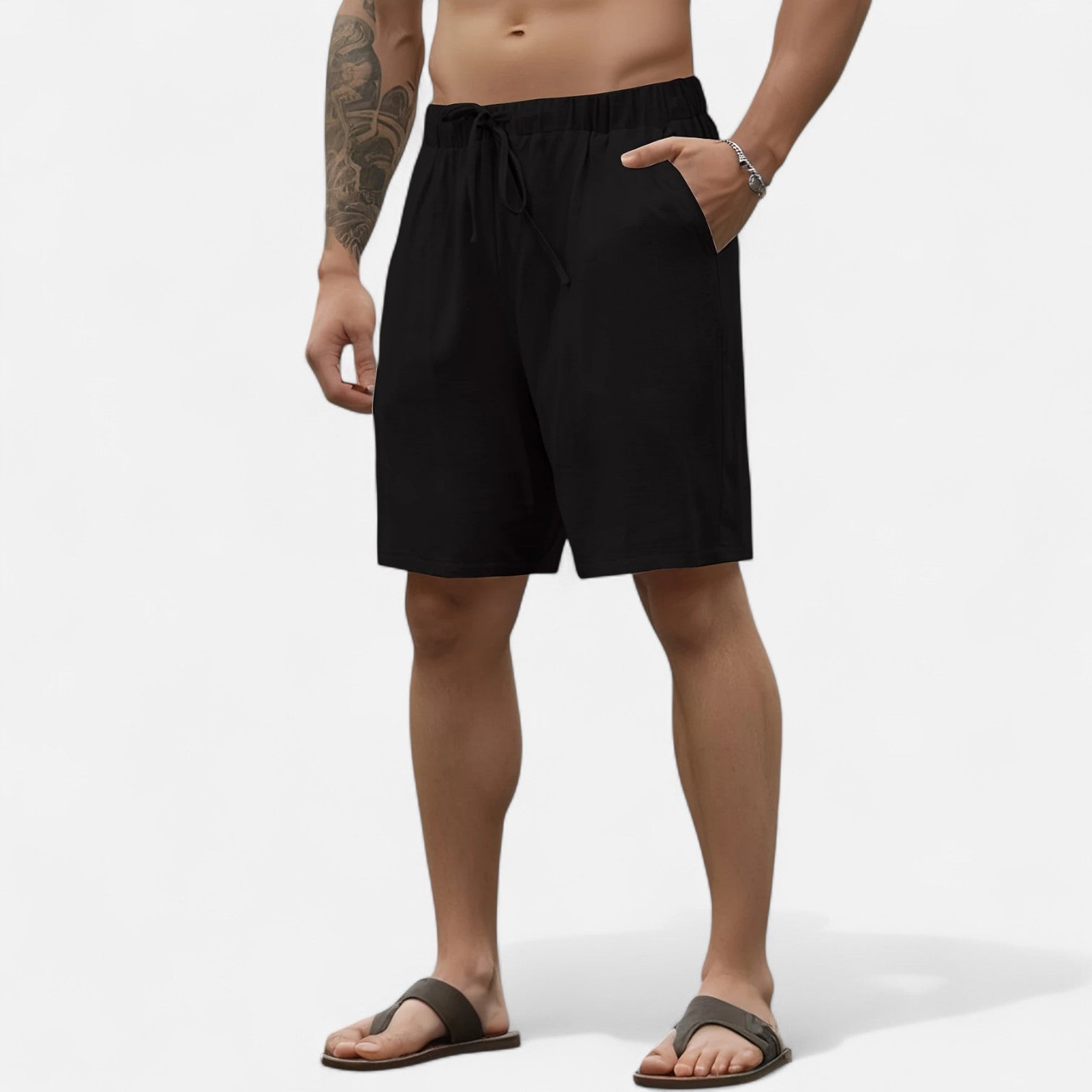 Bellanoa | Men’s Heritage Linen Shorts for Leisure Days