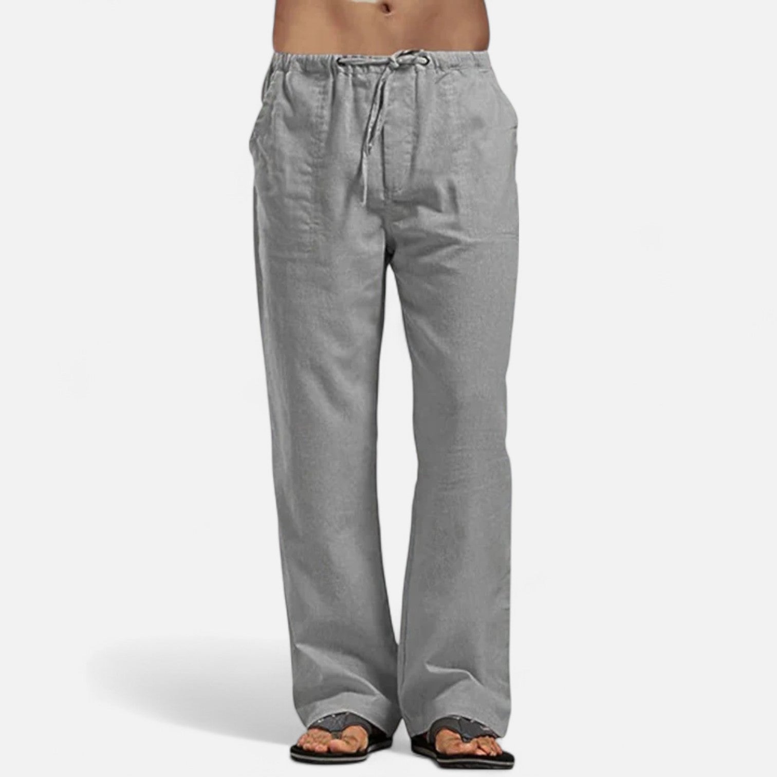 Bellanoa | Men’s Classic Straight-Leg Pants in Soft Drape
