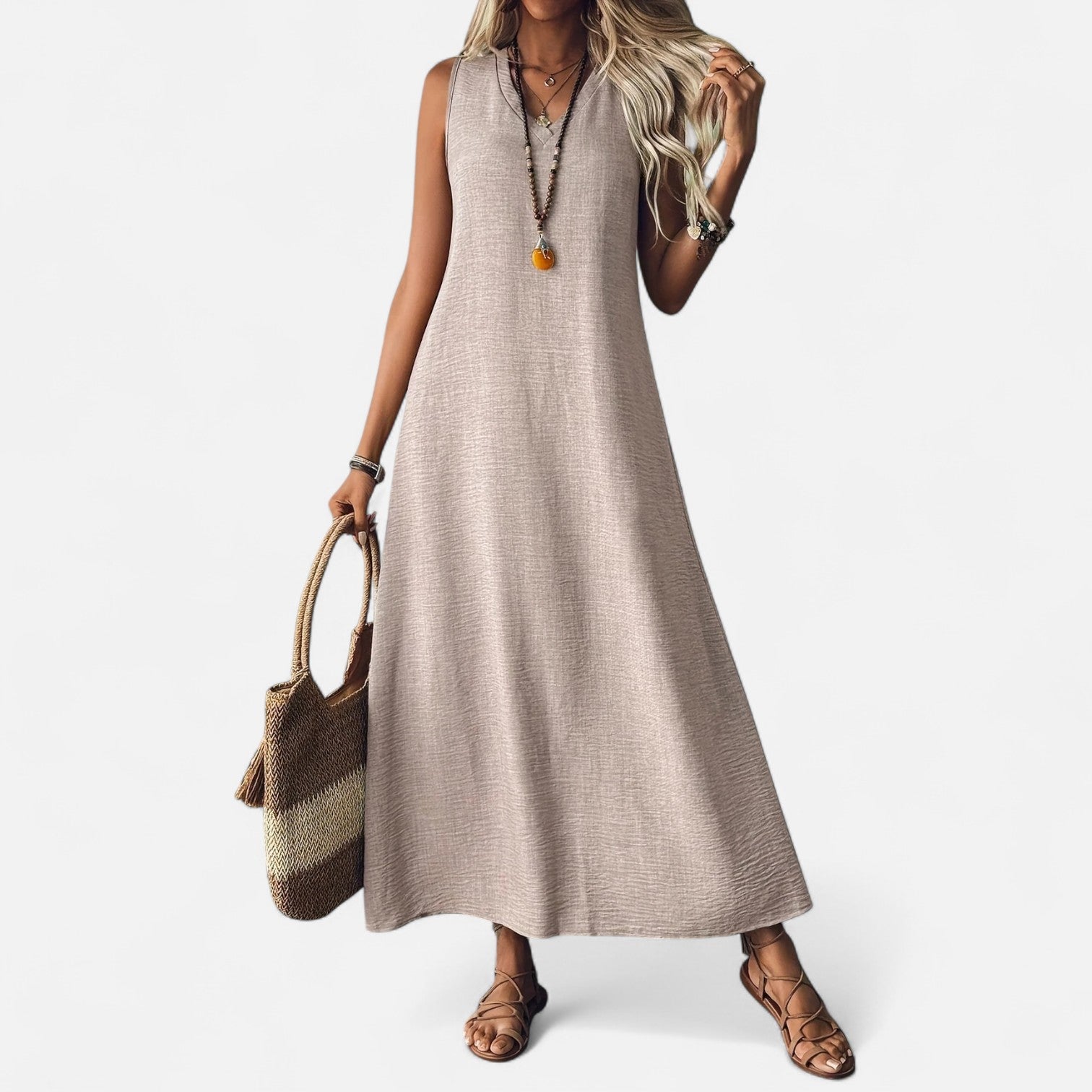 Bellanoa | Women’s Vintage Maxi Dress in Flowing Summer Fit