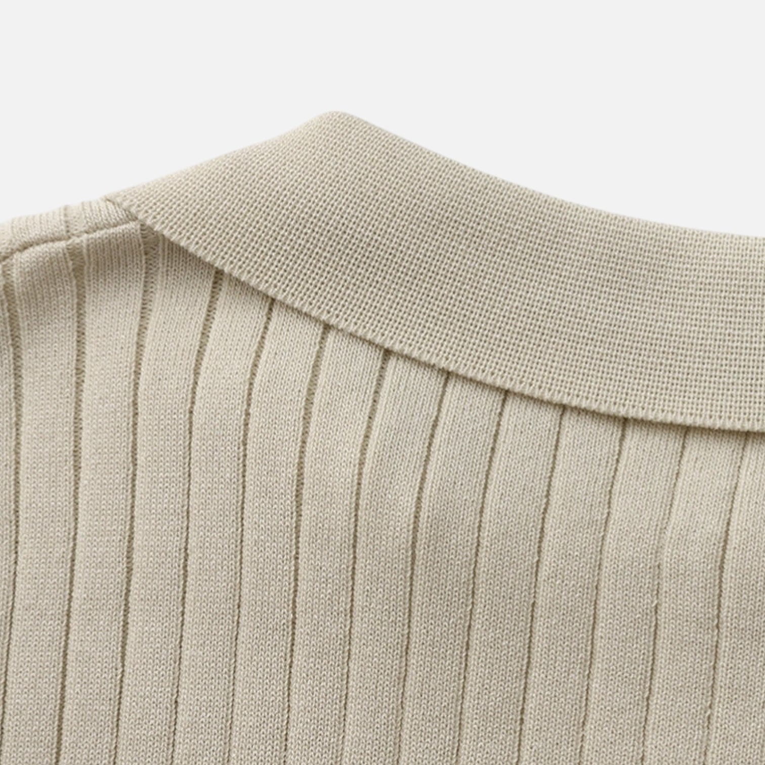 Bellanoa | Men’s Ribbed Knit Polo Shirt