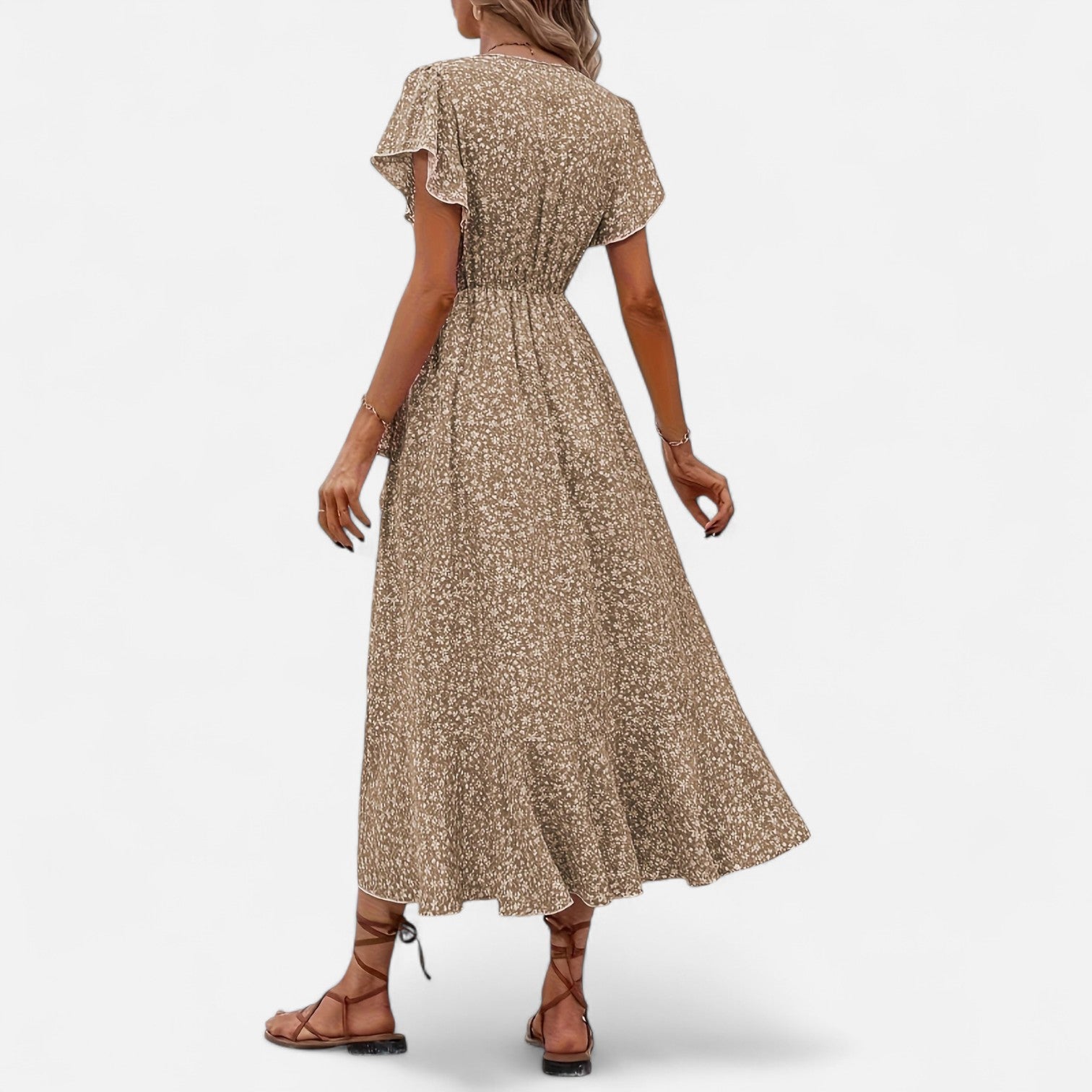 Bellanoa | Women’s Heritage Print Dress in Light Midi Silhouette