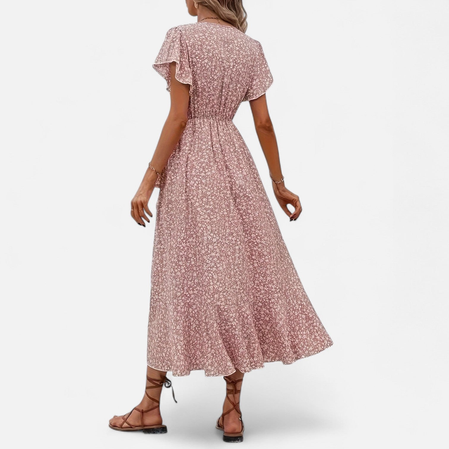 Bellanoa | Women’s Heritage Print Dress in Light Midi Silhouette