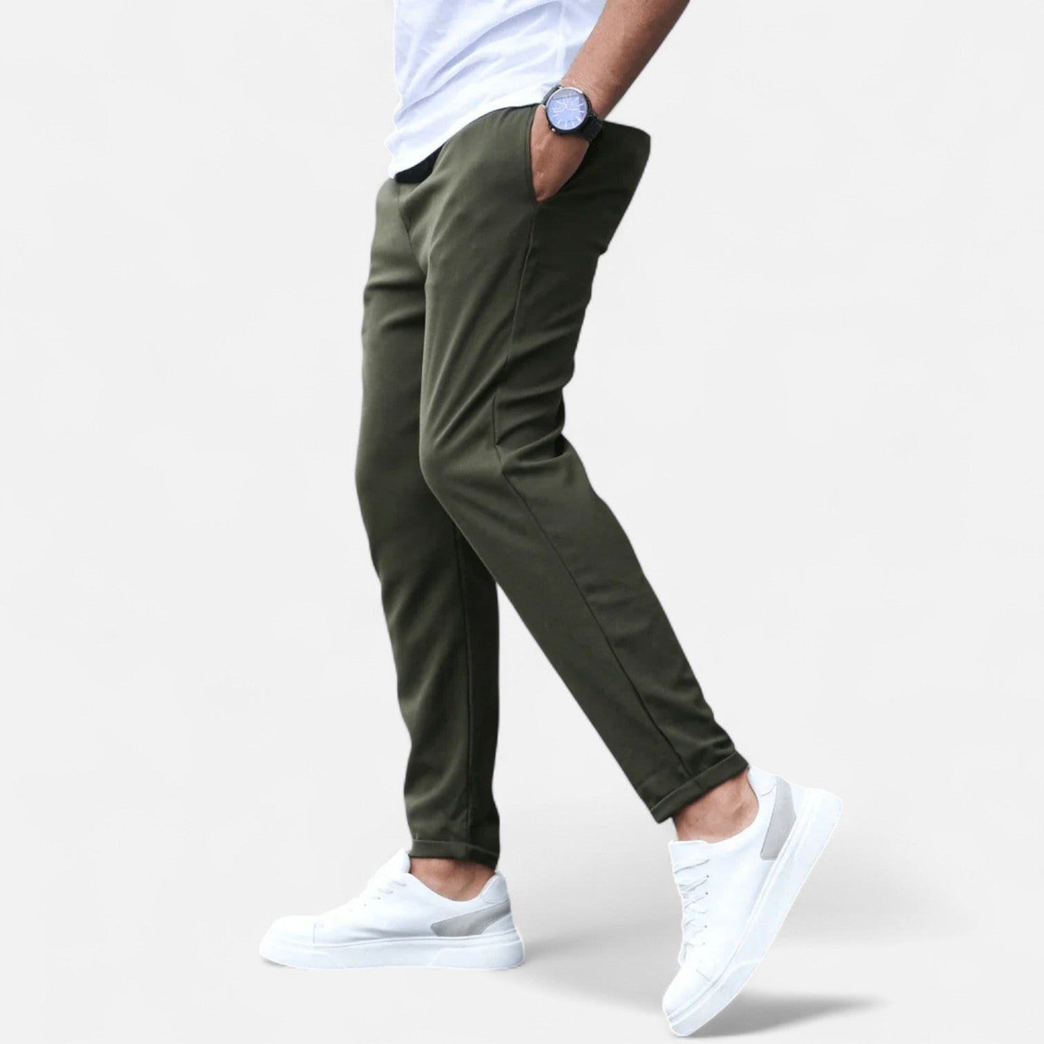 Bellanoa | Men’s Refined Jogger Pants with Adjustable Waist