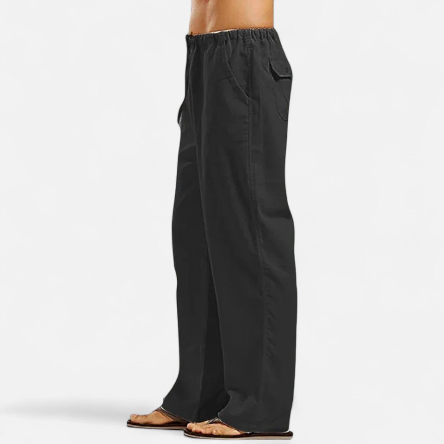 Bellanoa | Men’s Classic Straight-Leg Pants in Soft Drape
