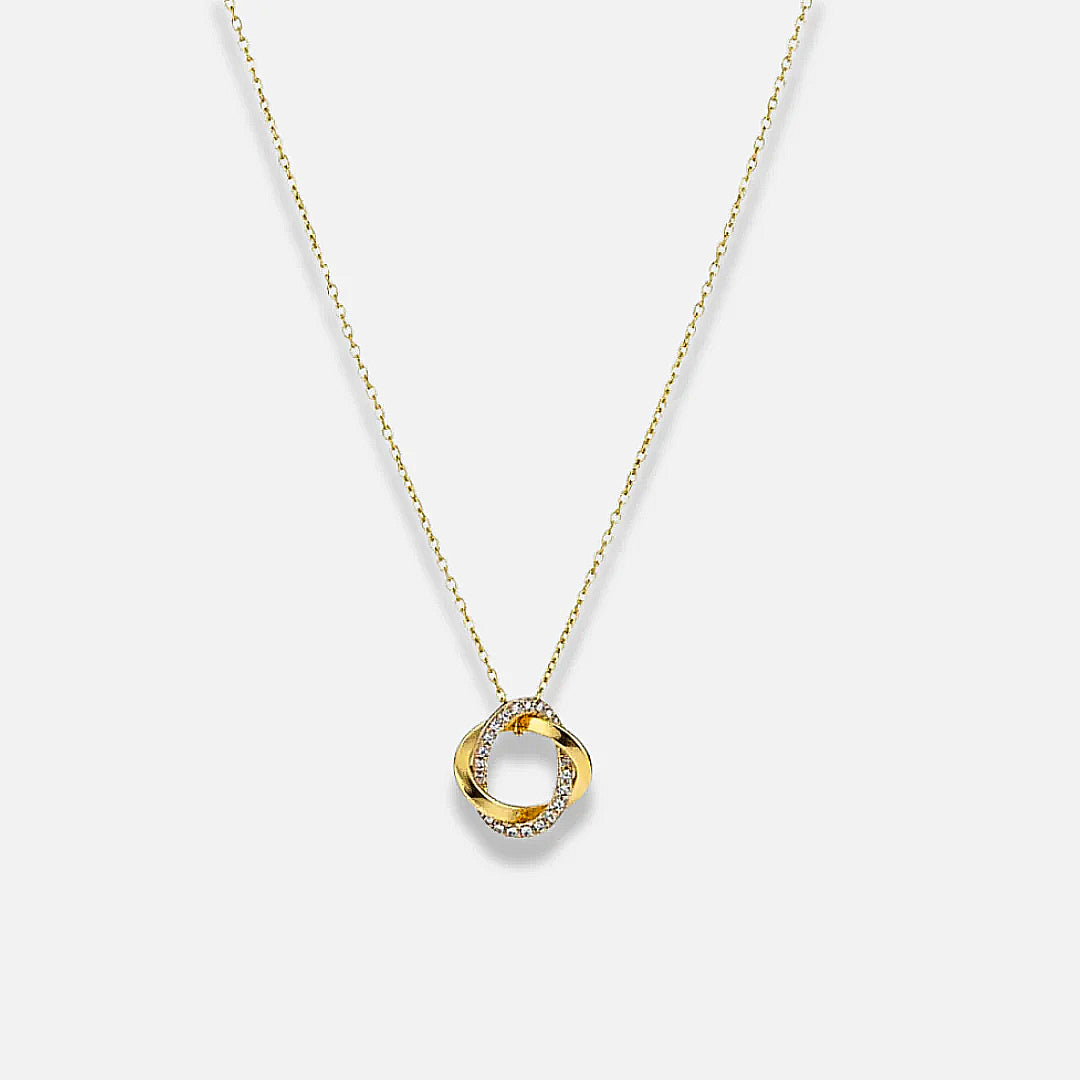 Noviqlo | Dainty Circle Pendant Necklace Gold or Silver Colour