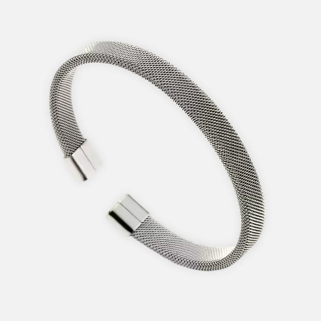 Noviqlo | Stainless Steel Cable Open Bracelet