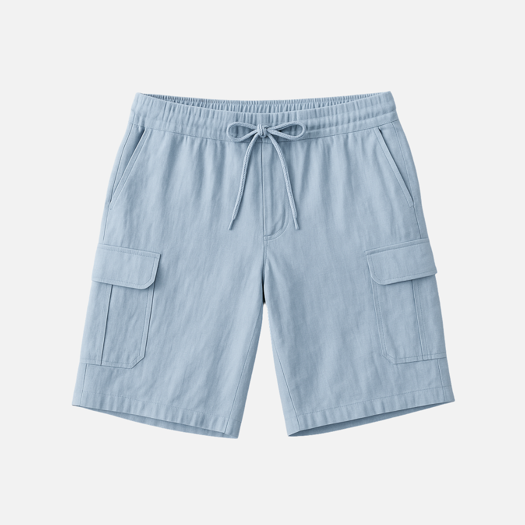 Bellanoa | Men’s Linen Shorts with Utility Pockets