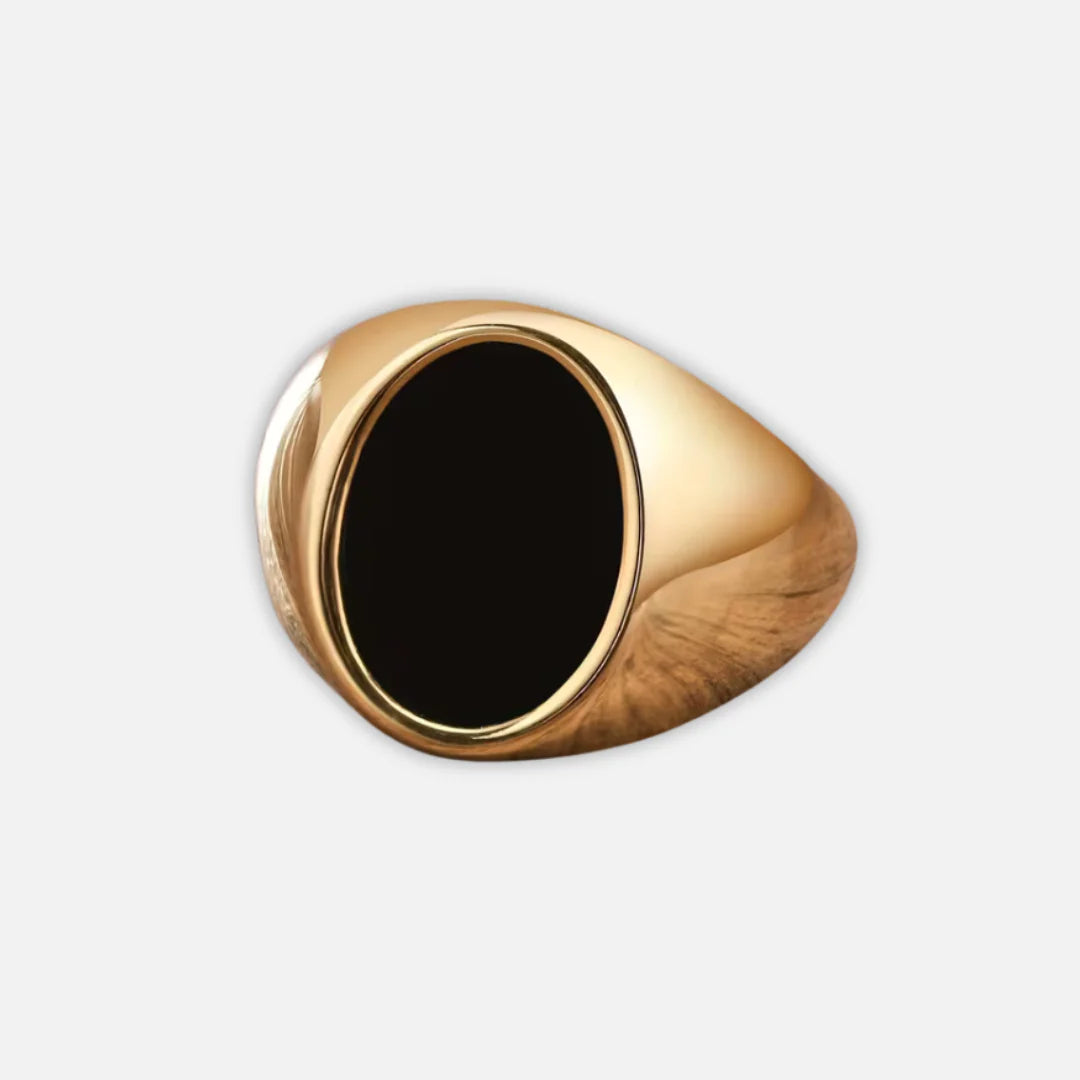 Noviqlo | Stainless Steel Oval Signet Ring