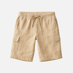 Bellanoa | Men’s Linen Shorts with Utility Pockets
