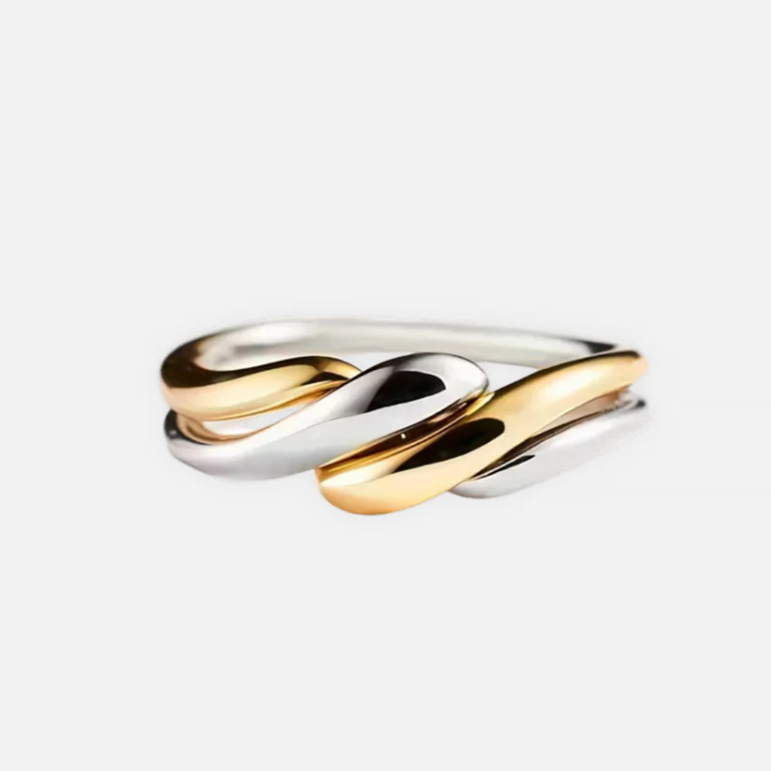 Noviqlo | Two Tone Wave Stacking Ring