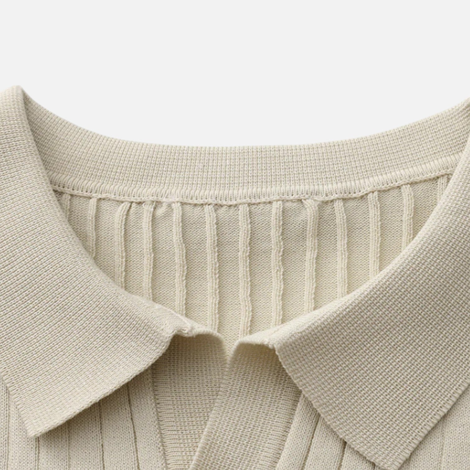 Bellanoa | Men’s Ribbed Knit Polo Shirt