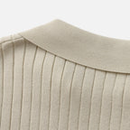 Bellanoa | Men’s Ribbed Knit Polo Shirt