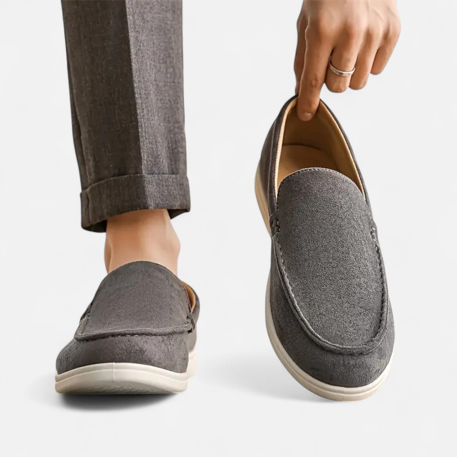 Bellanoa | Men’s Slip-On Loafers in Classic Retro Style